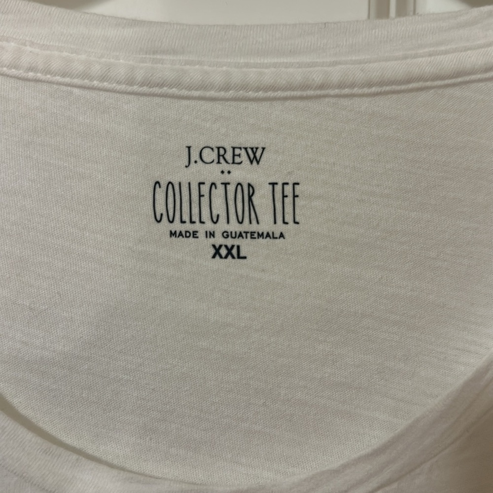 J. Crew White Graphic Collector Tee - Picture 2 of 5